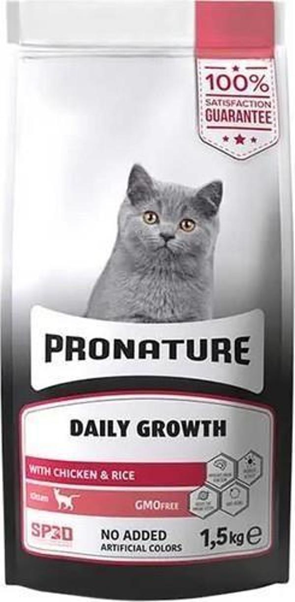 Pronature Daily Growth Tavuklu ve Pirinçli Yavru Kedi Maması 1,5 Kg - Image 1