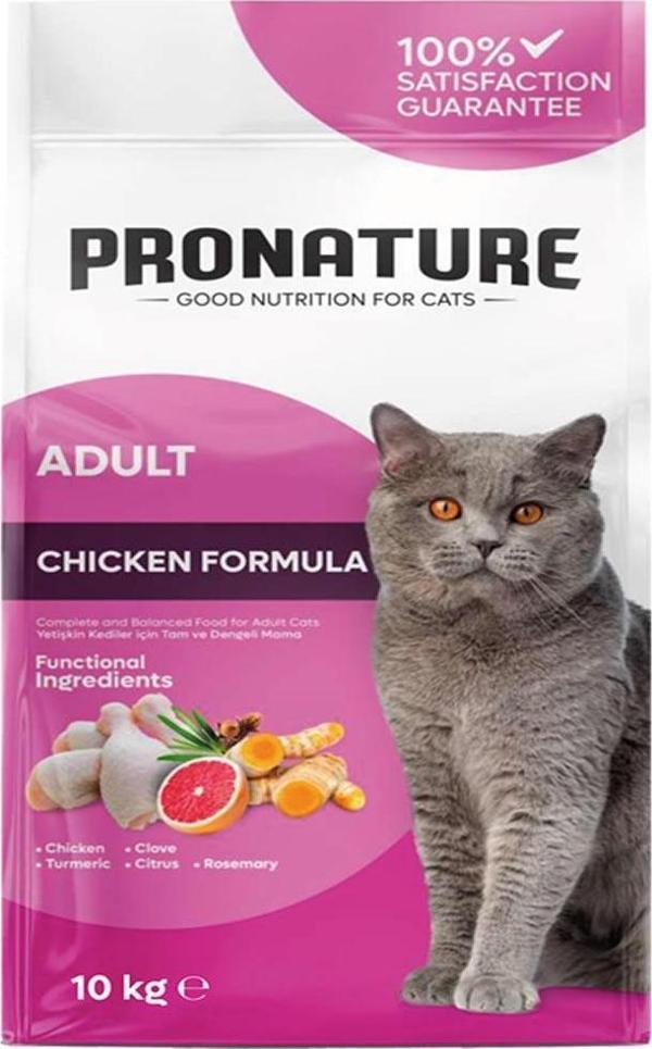 Pronature Tavuklu ve Pirinçli Yetişkin Kedi Maması 10 Kg - Image 1