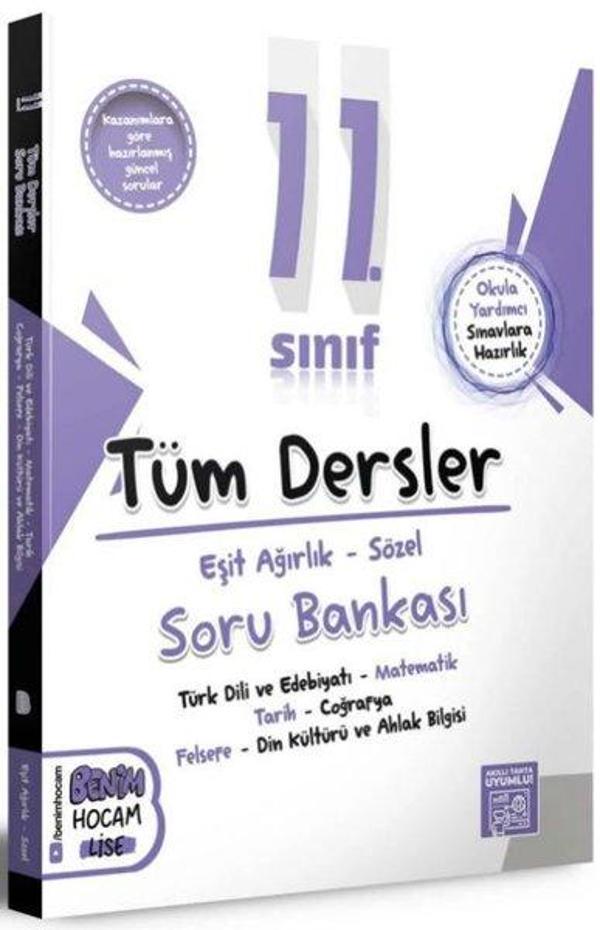 2024 11. Sınıf Eşit Ağırlık - Sözel Tüm Dersler Soru Bankası - Benim Hocam Yayınları - Image 1