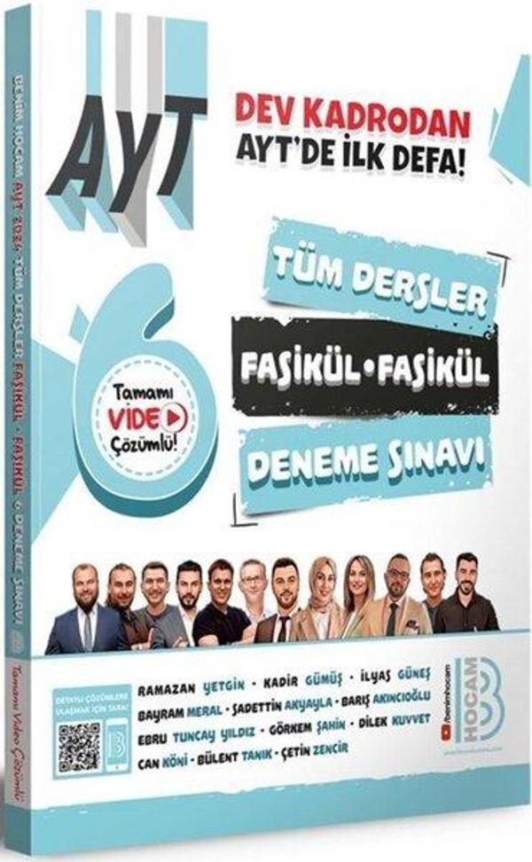 2024 AYT Tüm Dersler Fasikül Fasikül 6 Deneme Sınavı - Benim Hocam Yayınları - Image 1
