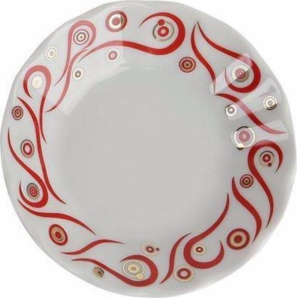 Porland Yakamoz Kırmızı Porselen Çay Tabağı 11 Cm  - Image 1