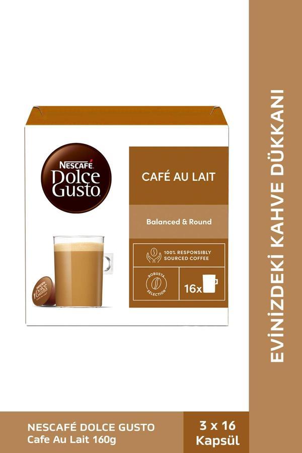 Nescafe Dolce Gusto Coffee Cafe Au Lait 16 Kapsül x 3 Adet - Image 1