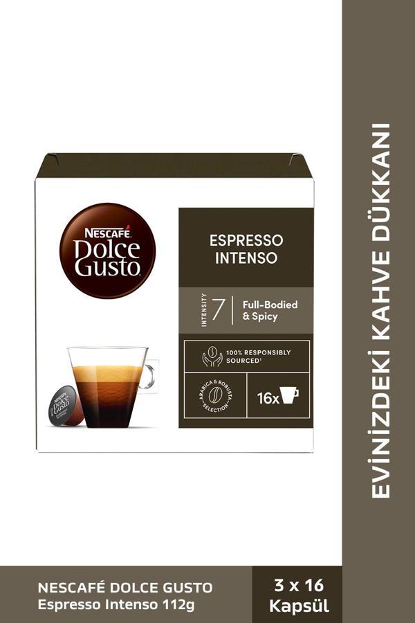 Nescafe Dolce Gusto Coffee Espresso Intenso 16 Kapsül x 3 Adet - Image 1