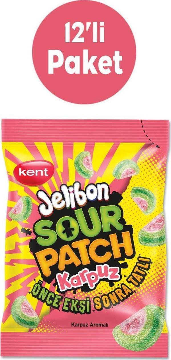 Sour Patch Karpuz Aromalı Şekerleme 80 gr 12'li Paket - Image 1