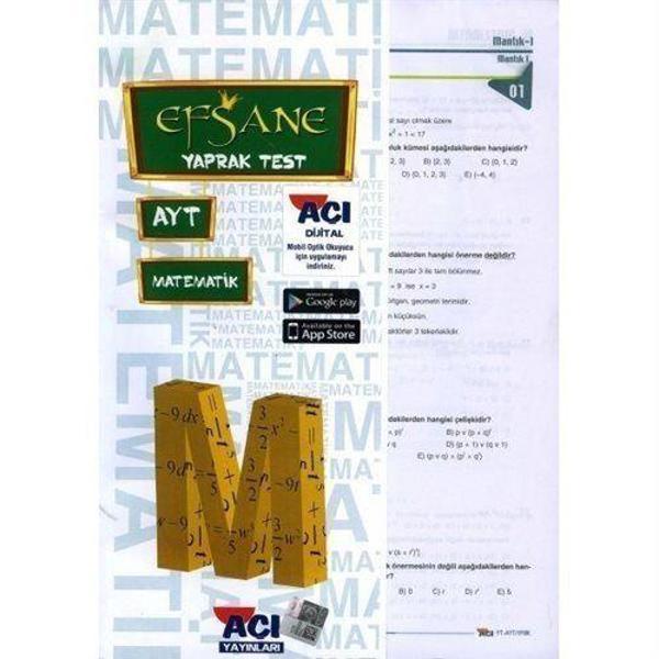 AYT Matematik Çek Kopart Yaprak Test - Açı Yayınları - Image 1