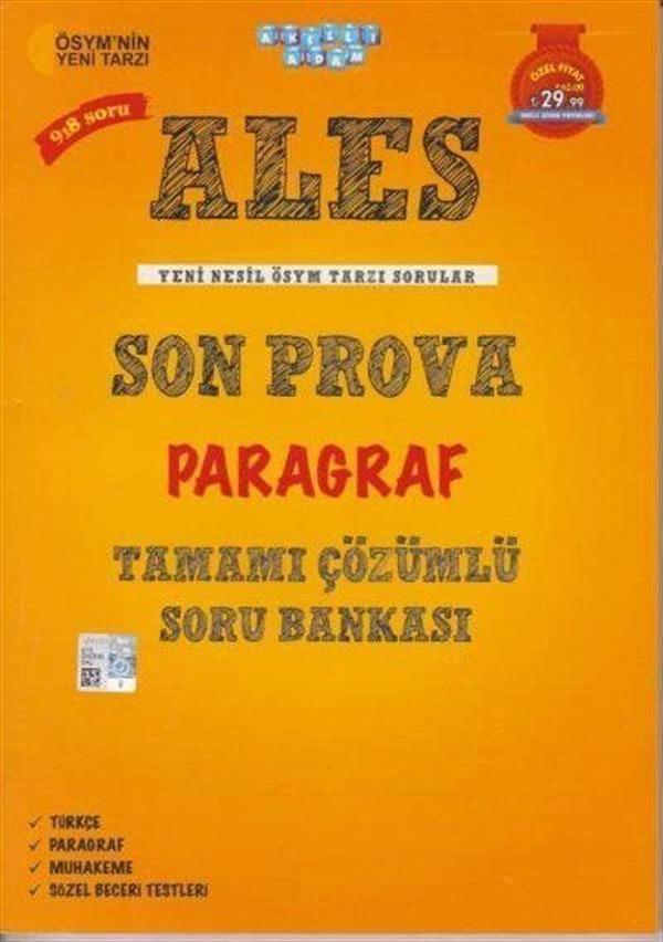 ALES Son Prova Paragraf Tamamı Çözümlü Soru Bankası - Akıllı Adam - Image 1