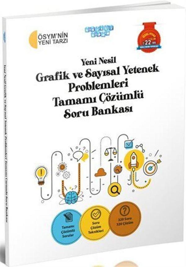 Yeni Nesil Grafik ve Sayısal Yetenek Problemleri Tamamı Çözümlü Soru Bankası - Akıllı Adam - Image 1