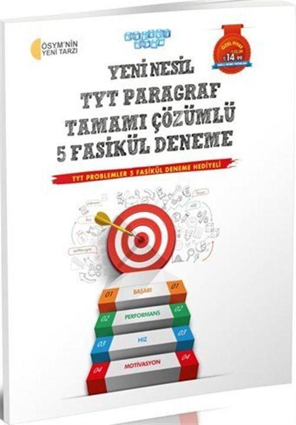 Yeni Nesil TYT Paragraf Tamamı Çözümlü 5 Fasikül Deneme - Akıllı Adam - Image 1
