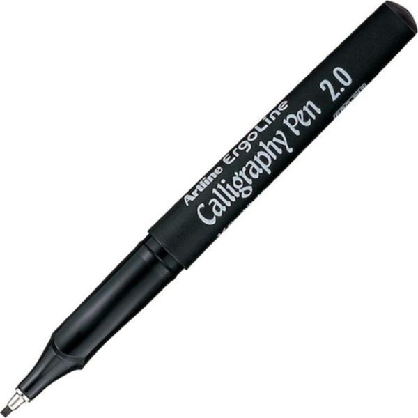 Artline Supreme Calligraphy Pen Kaligrafi Kalemi 2.0 Siyah LV-A-EPF-242 (12 Li Paket) - Image 1