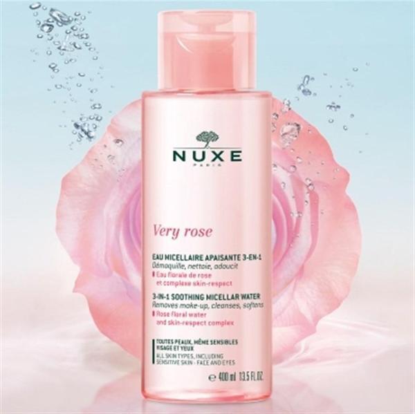 Nuxe Very Rose 3 in 1 Soothing Micellar Water Misel Temizleme Suyu 400 ml - Image 1