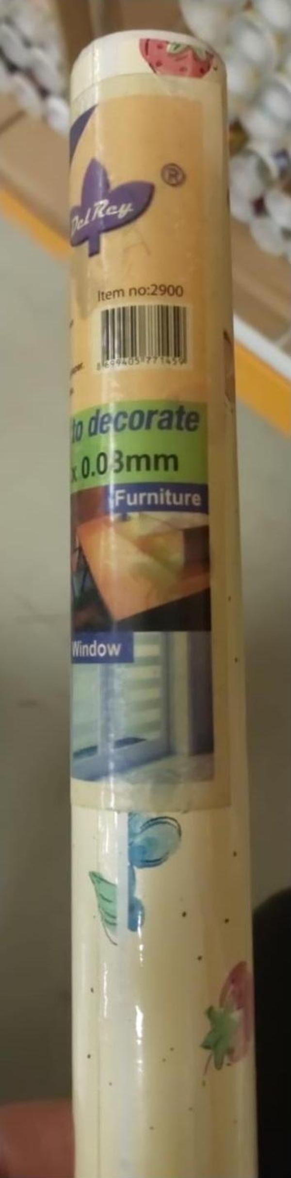 Del Rey Çok Amaçlı Yapışkanlı Dekor Rulo 45X2 Metre Kahverengi Desenli 2800 - Image 1
