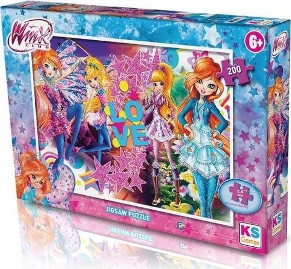 Ks Games Puzzle 200 Parça Winx W113 - Image 1
