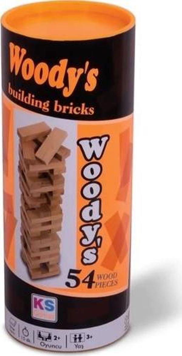 Ks Games Woodys Jenga Silindir Denge Kutu Oyunu T101 - Image 1