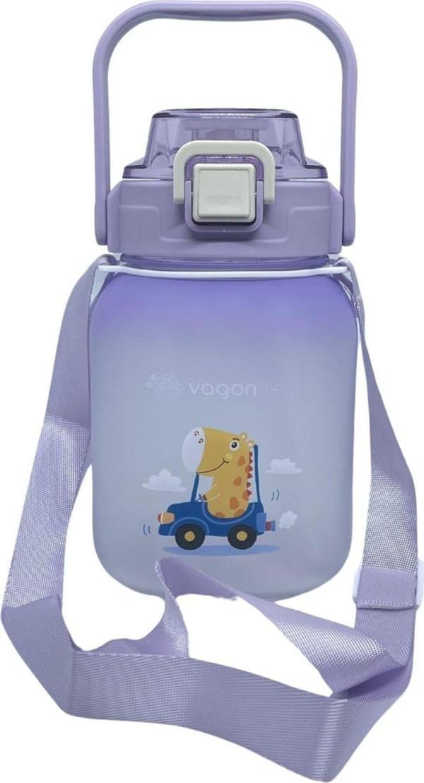 Vagon Matara (Suluk) Tritan / Pipetli 1100 Ml Vgn2275-T (Karışık Renk 1 Adet) - Image 1