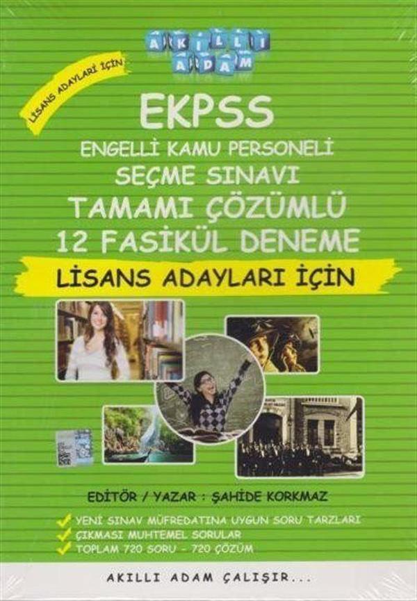 EKPSS Tamamı Çözümlü 12 Fasikül Deneme (Lisans Adayları İçin) - Akıllı Adam - Image 1