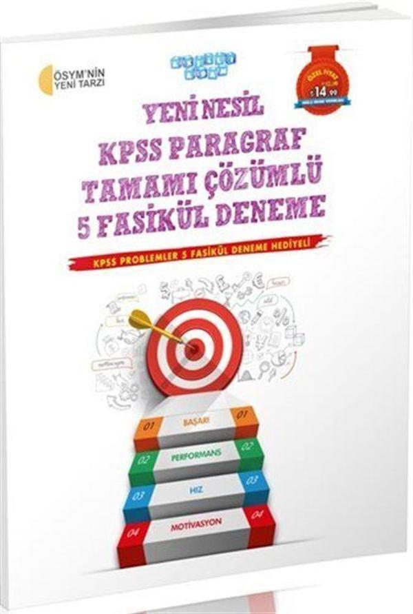 Yeni Nesil KPSS Paragraf Tamamı Çözümlü 5 Fasikül Deneme - Akıllı Adam - Image 1