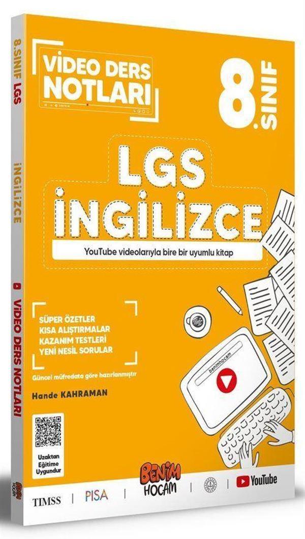 LGS 8. Sınıf İngilizce Video Ders Notları - Benim Hocam Yayınları - Image 1