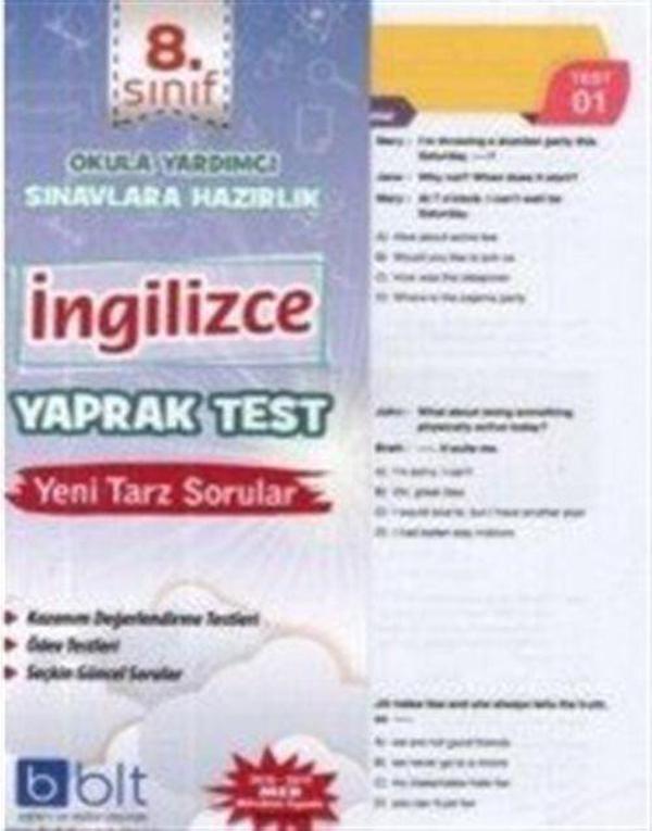 8. Sınıf İngilizce Yaprak Test - Bulut Eğitim ve Kültür Yayınları - Image 1