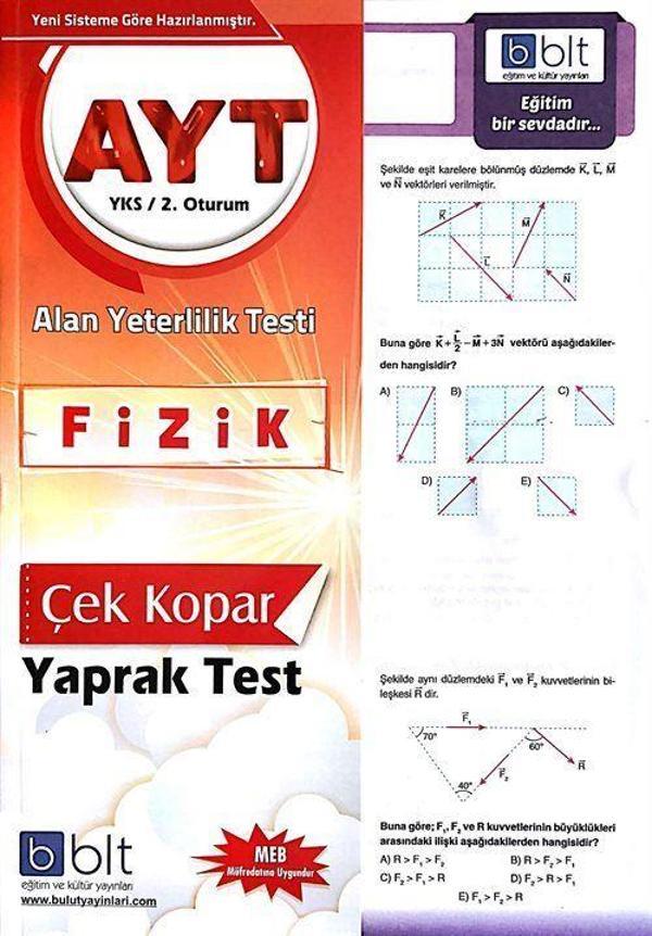 AYT Fizik Çek Kopar Yaprak Test - Bulut Eğitim ve Kültür Yayınları - Image 1