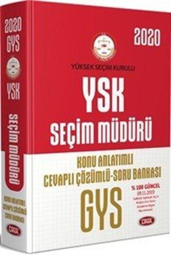 Yüksek Seçim Kurulu (YSK) GYS Seçim Müdürü Konu Anlatımlı Cevaplı Çözümlü Soru Bankası - Data Yayınları - Image 1