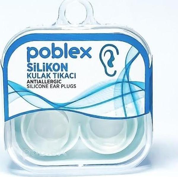 Poblex Silikon Kulak Tıkacı 2 Çift (4 Adet) Kutulu - Image 1