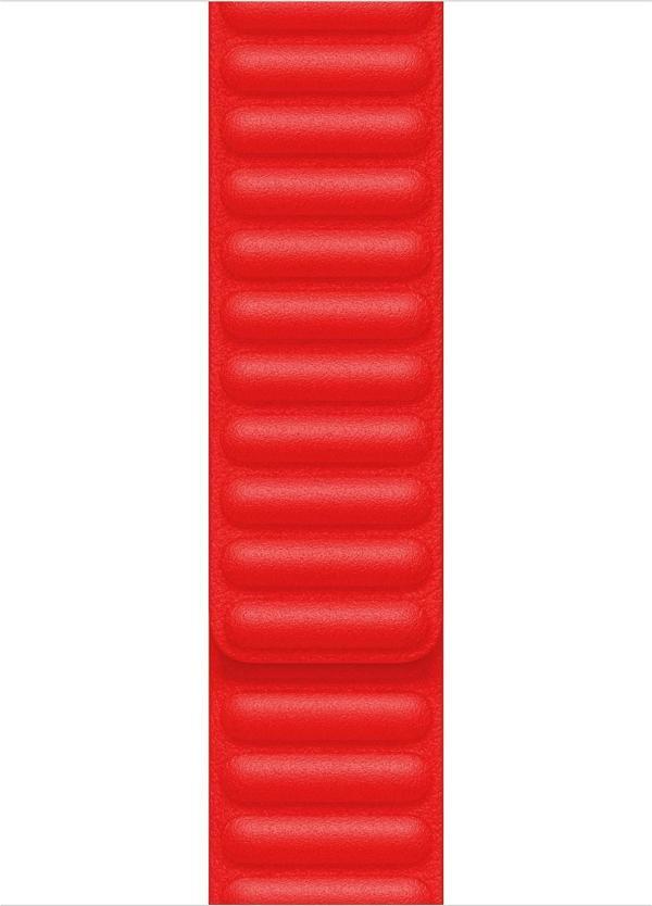 Microsonic Apple Watch Series 5 40mm Kordon Leather Link Band Kırmızı - Image 1