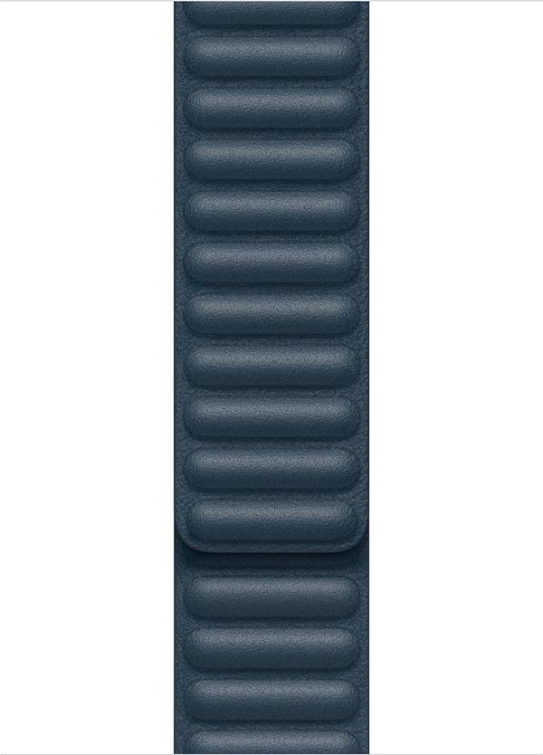 Microsonic Apple Watch Series 5 44mm Kordon Leather Link Band Lacivert - Image 1