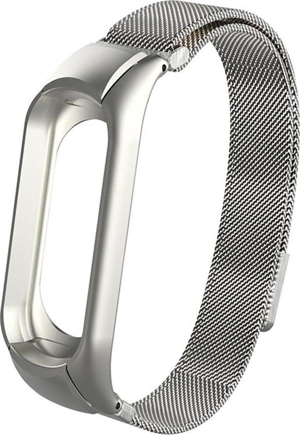 Microsonic Xiaomi Mi Band 3 Milanese Loop Kordon Gümüş - Image 1