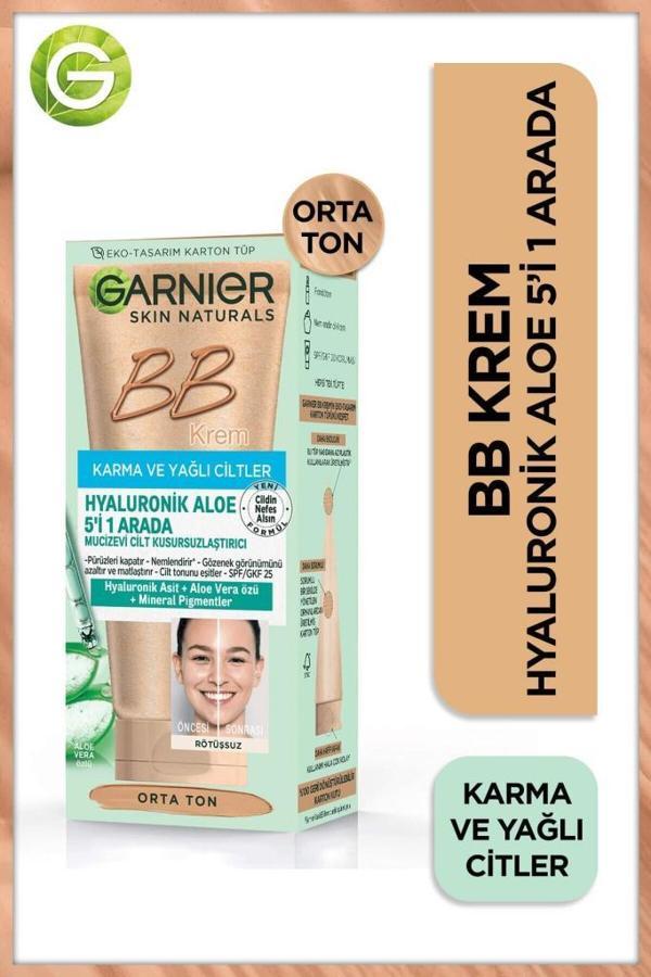 Garnier Karma ve Yağlı Ciltler için BB Krem Orta Ton SPF 20 50 ml - Image 1