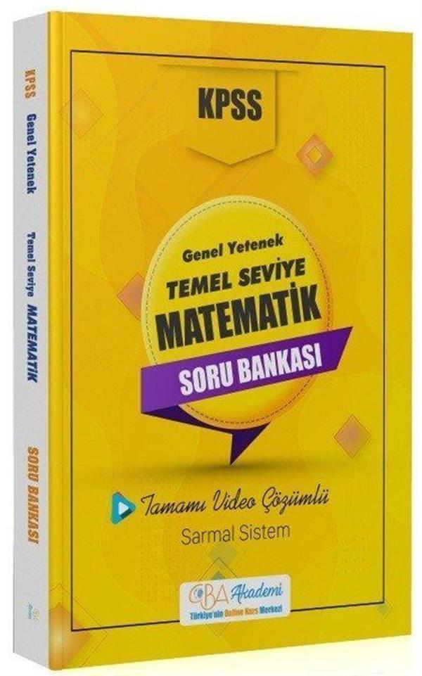 KPSS Temel Seviye Matematik Soru Bankası Video Çözümlü - CBA Akademi Yayınları - Image 1