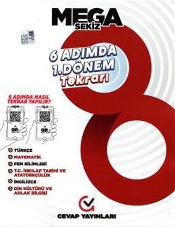 8. Sınıf LGS 1.Dönem Tüm Dersler 6 Adımda Tekrar Kitabı - Cevap Yayınları - Image 1