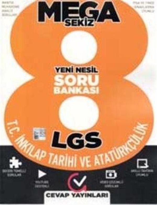 8. Sınıf LGS Mega T.C.İnkılap Tarihi ve Atatürkçülük Yeni Nesil Soru Bankası - Cevap Yayınları - Image 1