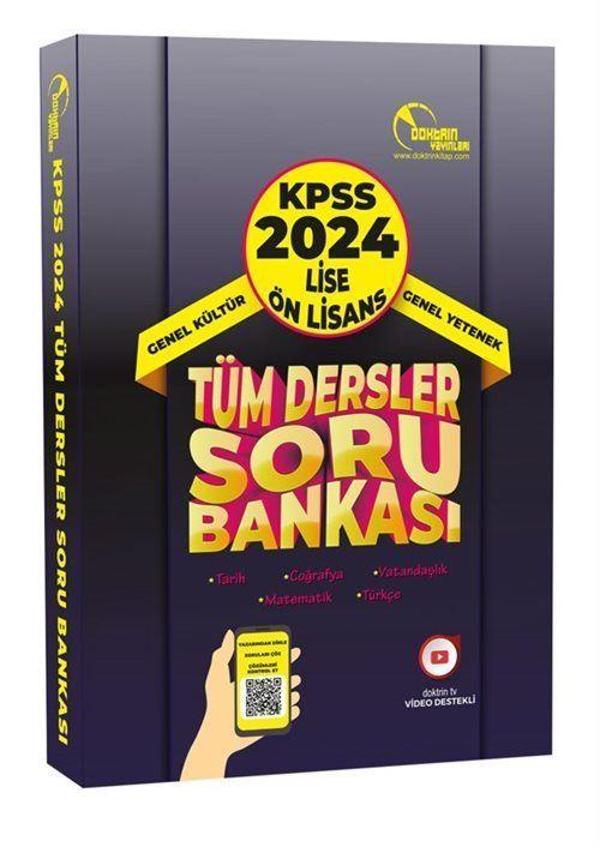 2024 KPSS Lise Önlisans Tüm Dersler Tek Kitap Soru Bankası - Doktrin Yayınları - Image 1