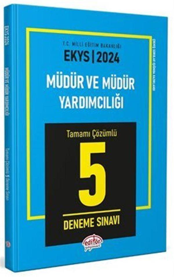 2024 MEB EKYS Müdür ve Müdür Yardımcılığı Tamamı Çözümlü 5 Deneme Sınavı - Editör - Image 1