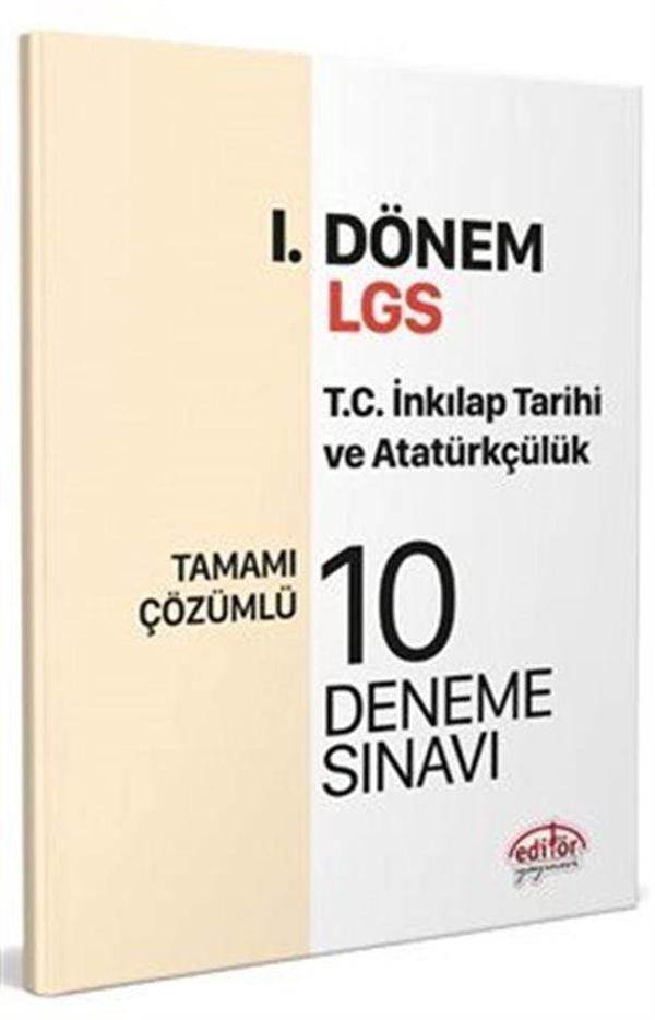 Dönem T.C. İnkılap Tarihi ve Atatürkçülük Çözümlü 10 Deneme Sınavı - Editör - Image 1