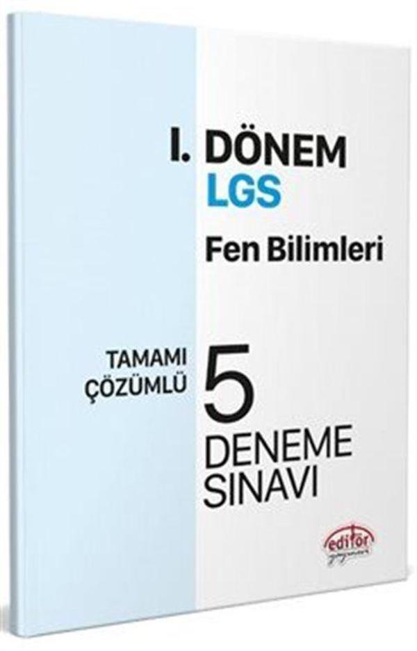 LGS I. Dönem Fen Bilimleri Çözümlü 5 Deneme Sınavı - Editör - Image 1