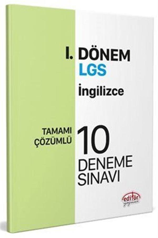 LGS I. Dönem İngilizce Çözümlü 10 Deneme Sınavı - Editör - Image 1