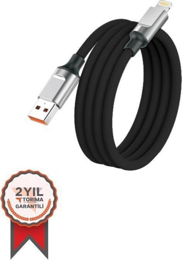 Torima Siyah 2.4a Lightning Halat Şarj-data Kablosu - Image 1