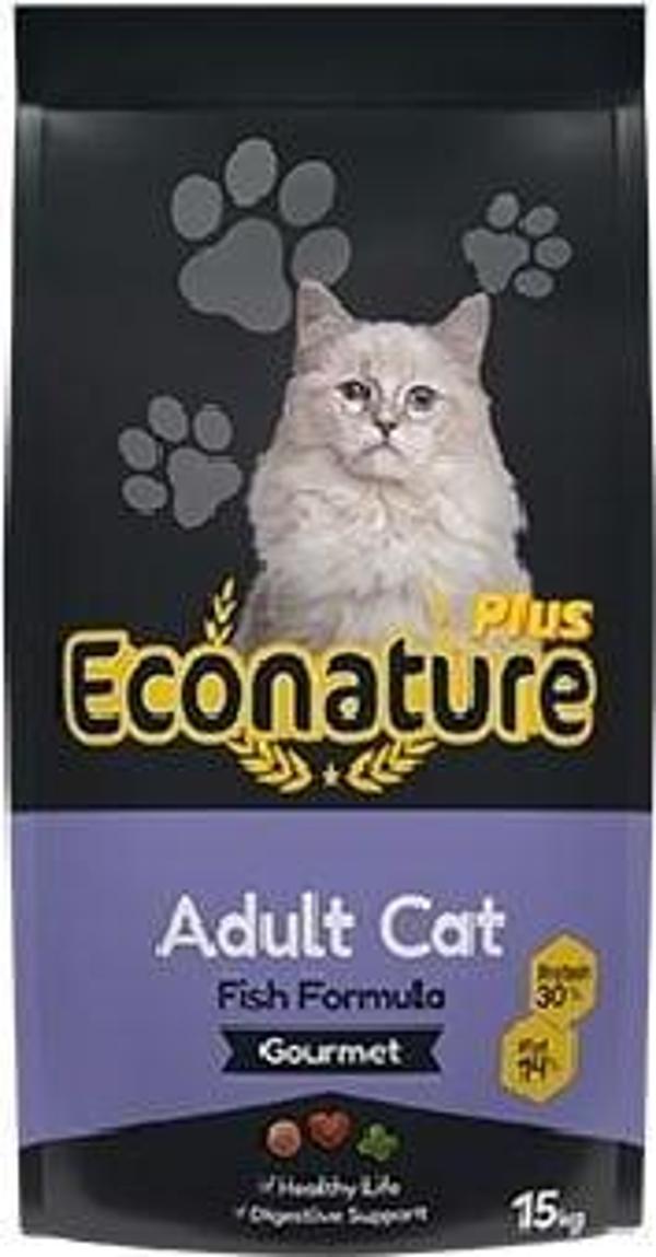 Econature Plus Gurme Balıklı Yetişkin Kedi Maması 15 Kg - Image 1