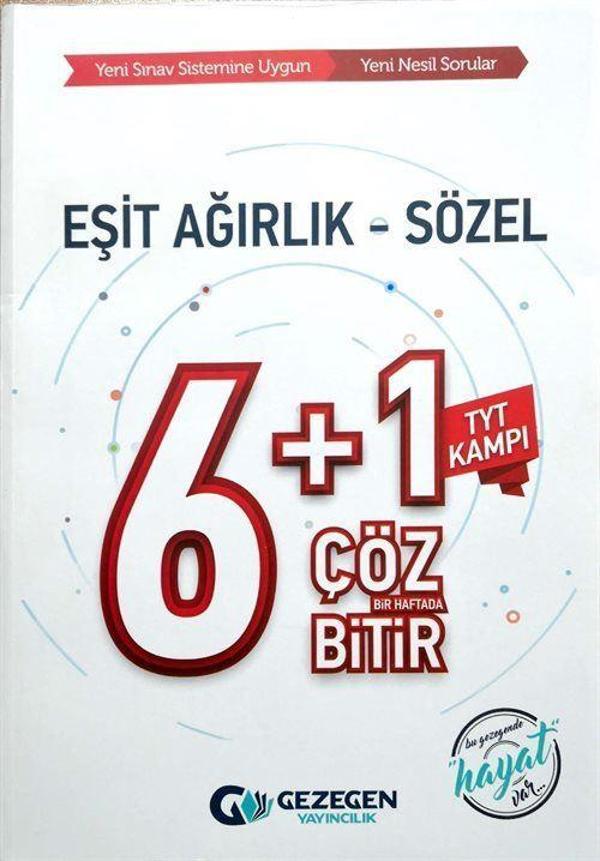 TYT Kampı Eşit Ağırlık Sözel 6 Artı 1 Çöz Bir Haftada Bitir - Gezegen Yayıncılık - Image 1