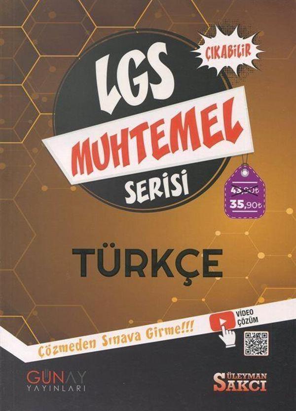 LGS Muhtemel Serisi - Türkçe Soru Bankası - Çözmeden Sınava Girme! - Günay Yayınları - Image 1