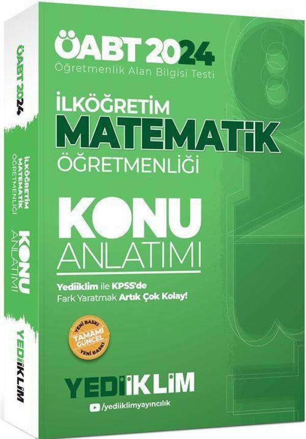 2024 ÖABT İlköğretim Matematik Öğretmenliği Konu Anlatımı - Yediiklim Yayınları - Image 1