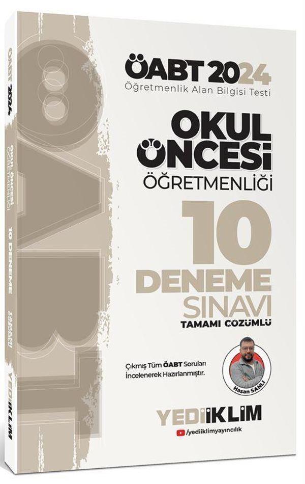 2024 ÖABT Okul Öncesi Öğretmenliği Tamamı Çözümlü 10 Deneme - Yediiklim Yayınları - Image 1
