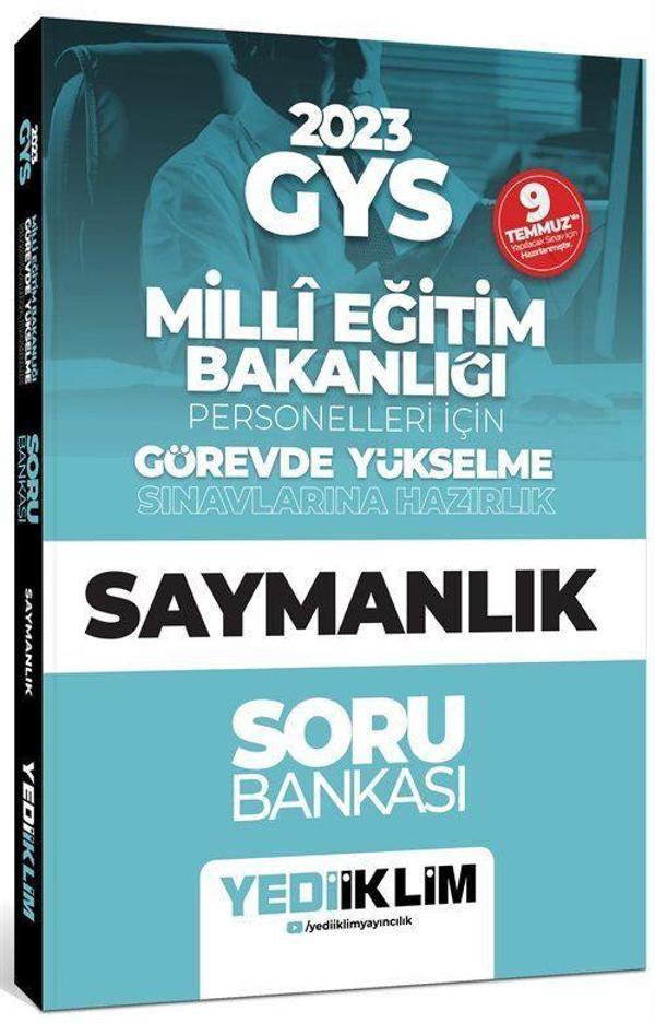 KPSS 2023 GYS Millî Eğitim Bakanlığı Personelleri İçin Görevde Yükselme Saymanlık Soru Bankası - Yediiklim Yayınları - Image 1