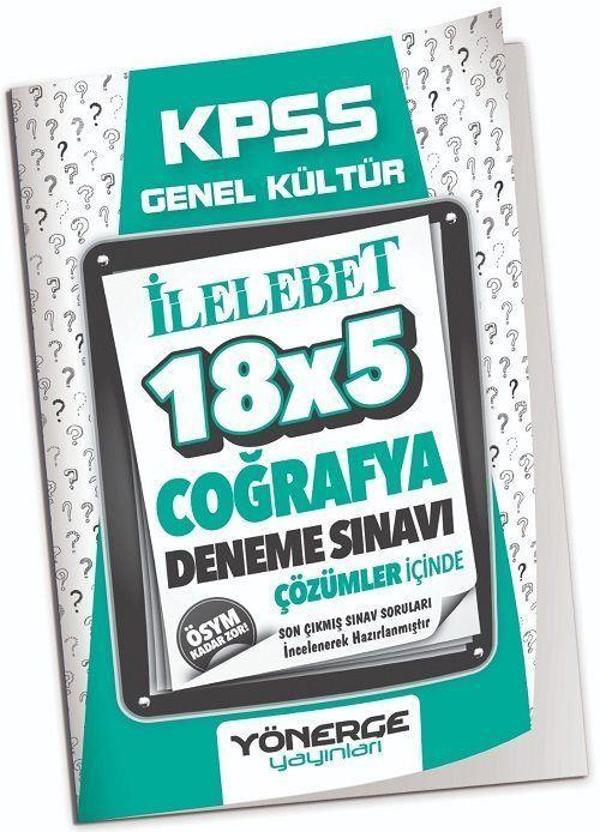 2023 KPSS Coğrafya İlelebet 18x5 Deneme Çözümlü - Yönerge Yayınları - Image 1