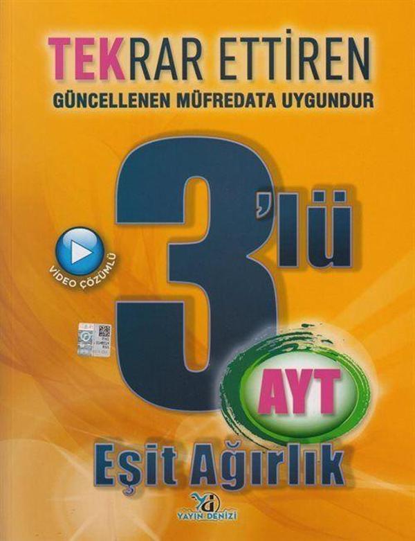 AYT Eşit Ağırlık Tekrar Ettiren Özel 3'lü Deneme - Yayın Denizi - Image 1