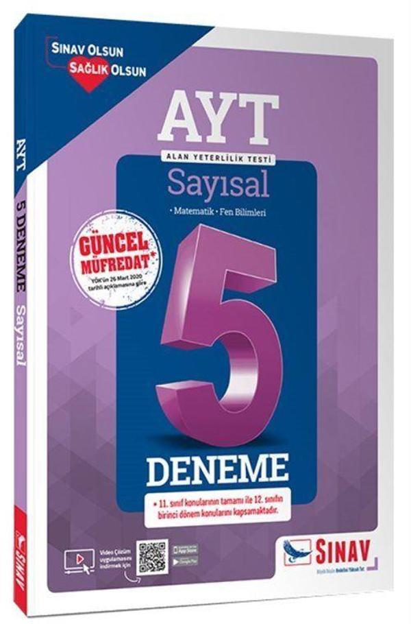 AYT Sayısal Çözümlü 5 Deneme - Sınav Dergisi Yayınları - Image 1