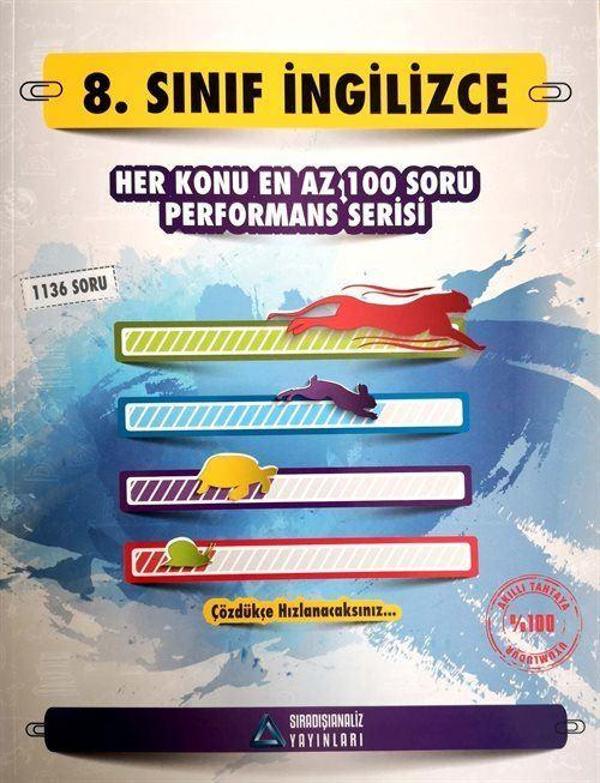 8. Sınıf İngilizce Performans Serisi Soru Bankası - Sıradışı Analiz Yayınları - Image 1