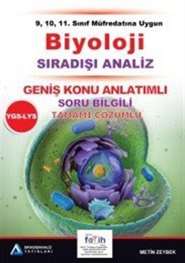 YGS Biyoloji Tamamı Çözümlü Konu Özetli - Sıradışı Analiz Yayınları - Image 1