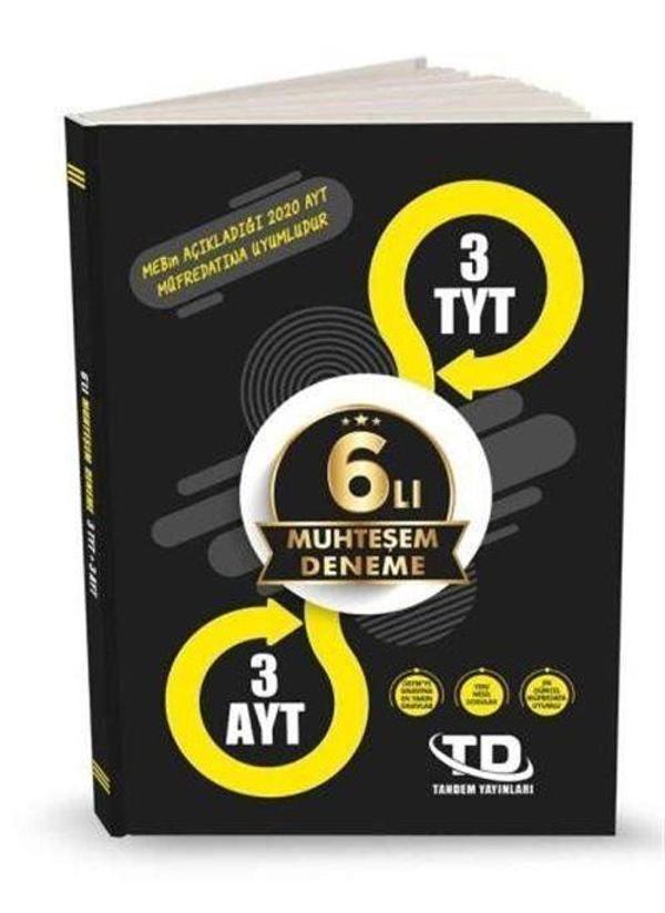 6'lı Muhteşem Deneme 3 TYT - 3 AYT - Tandem Yayınları - Image 1